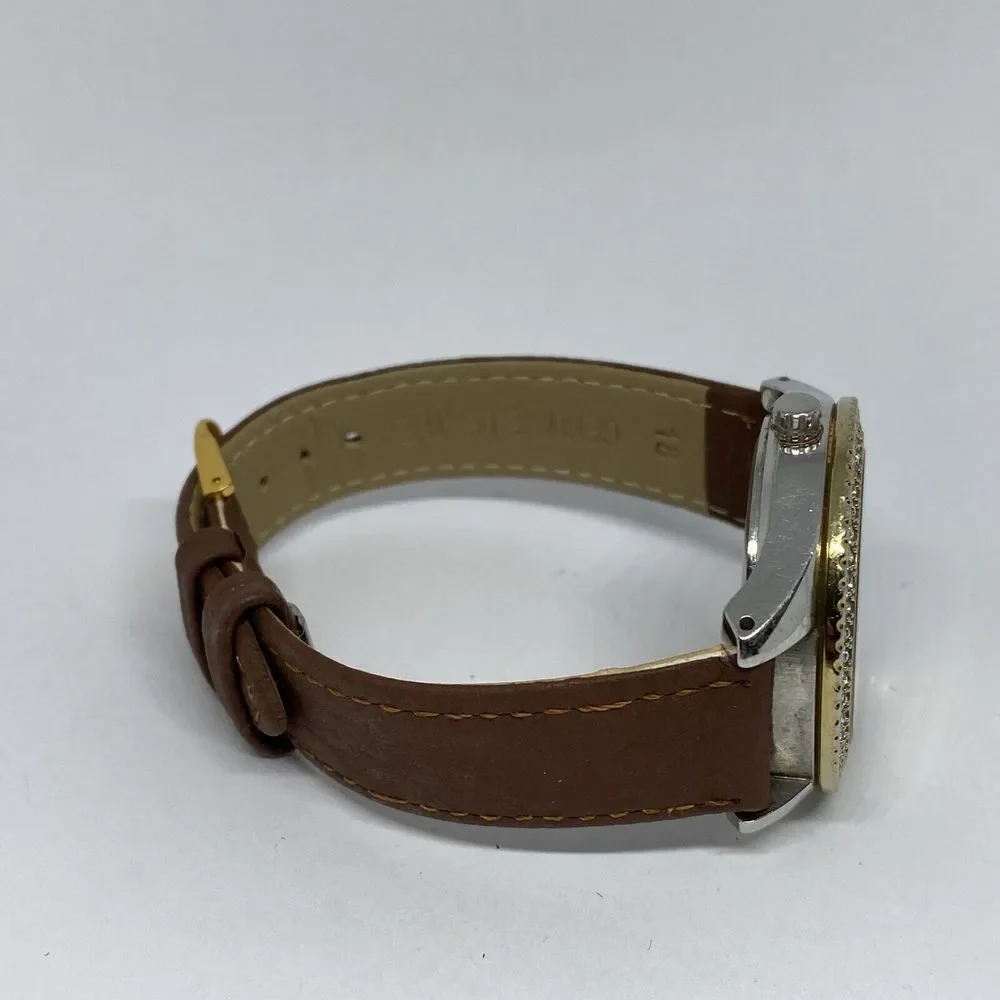 Fossil Stella ES2944 Women's Brown Leather Analog Dial Quartz Wrist Watch WO561